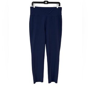 Eileen Fisher women’s washable stretch crepe pants S blue slim ankle pull on